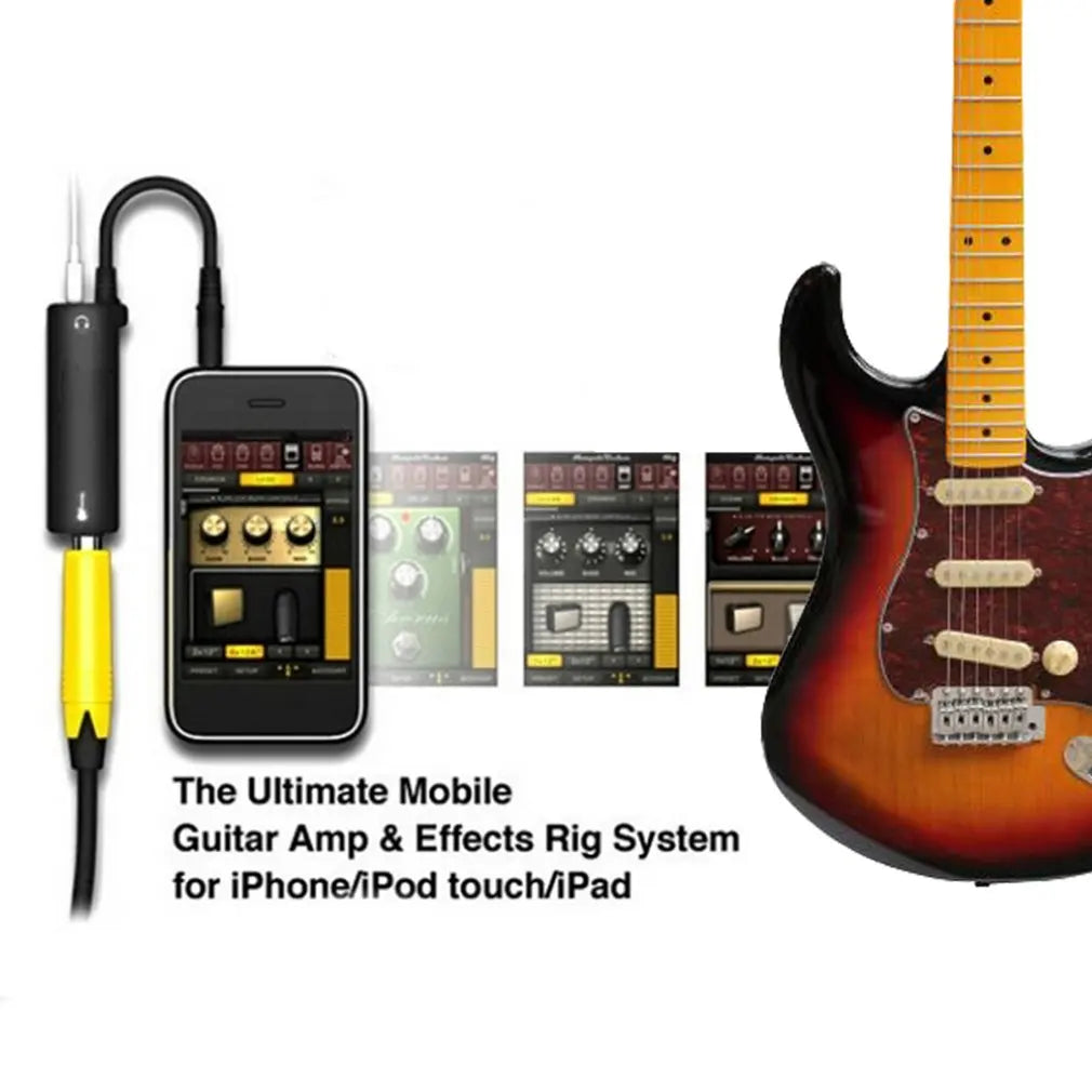 Mobile Guitar Audio Interface - I-Rig Converter for Effortless Tuning and Effects