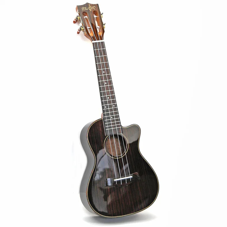 Rosewood Acoustic Electric Concert Ukulele - 23 Inches, Light Body