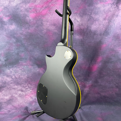 Premium Black Suboptical Guitar - Concave Waist, Peach Blossom Wood Body, Rose Wood Fingerboard