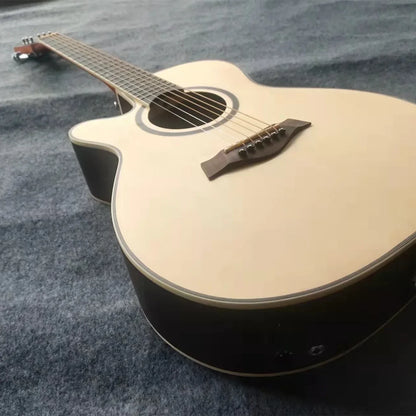 High-End Left Hand Electric Acoustic Guitar & 5-Band Pickup