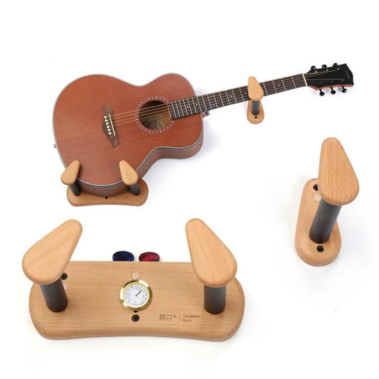 Premium Guitar Wall Mount Hanger - Anti-Slip Bracket Kit for Guitar, Ukulele, Violin