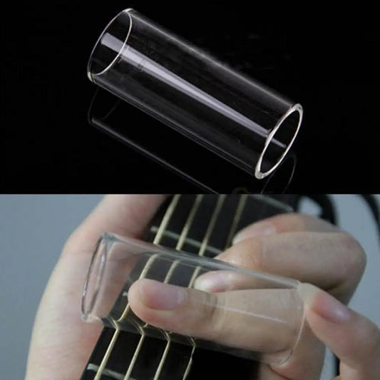 Finger Sleeve Protector for Electric Guitar - Durable Clear Plastic Slide Accessory